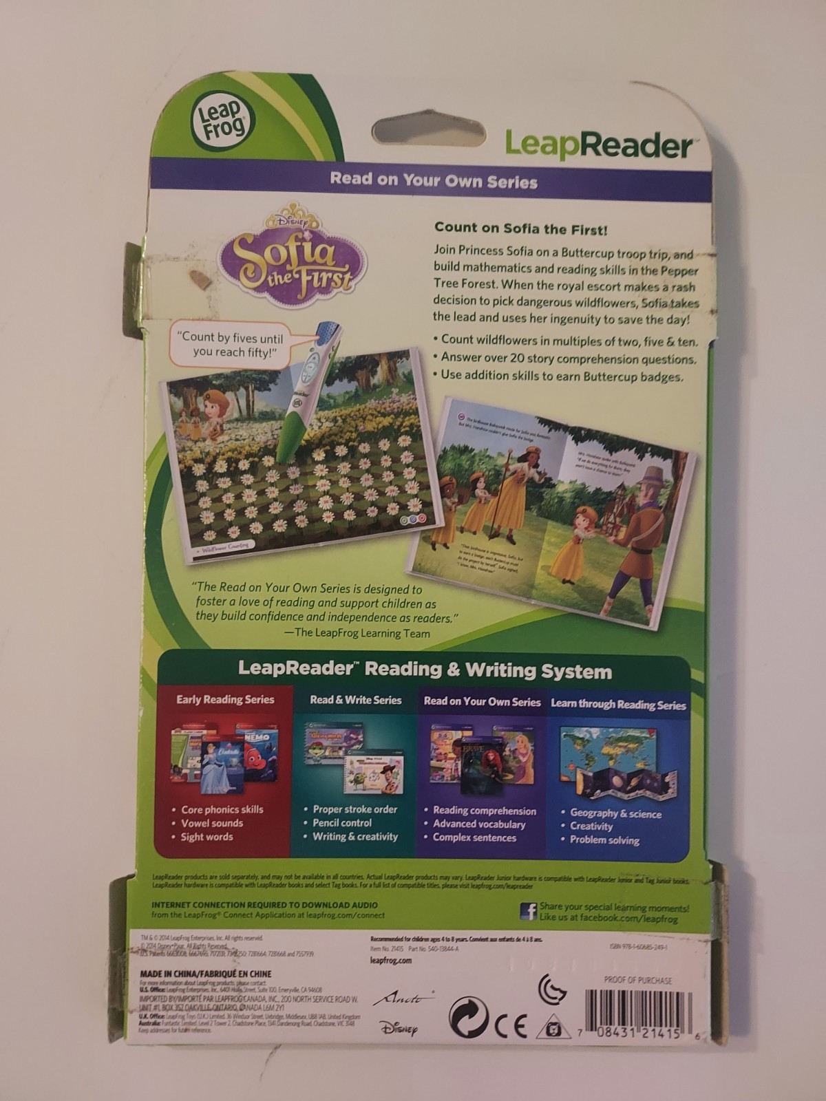 Leapfrog Disney—Sofia the First– Buttercup way—Works on Tag and LeapReader