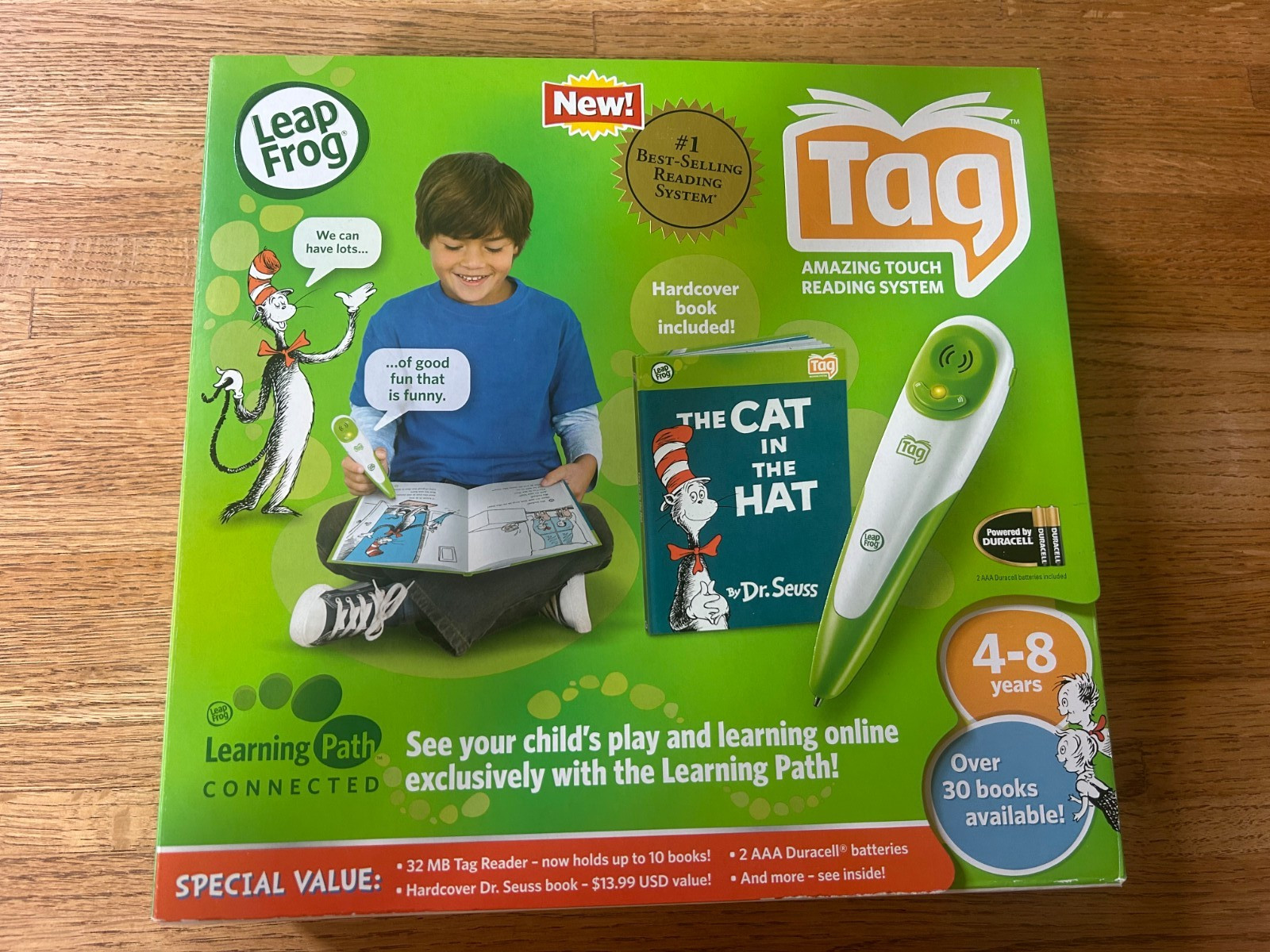 GUC Leap Frog Tag Reading System w/Pen, USB Cable, CD, 14 Books & Carrying Case