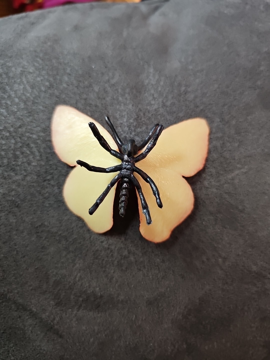Unbranded Plastic Toy Orange Butterfly- 2.5 Inches