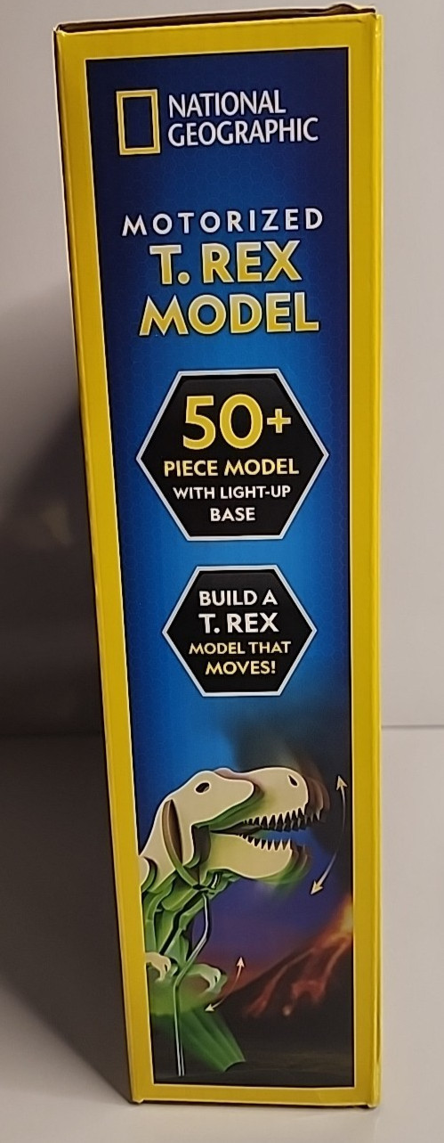 National Geographic Blue Marble STEM Motorized T. Rex Model That Moves Kit