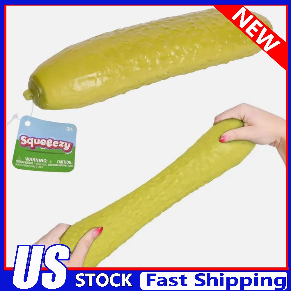 Squeezy Pickle Giant XL Sensory Squishy Stress Ball Toy Fidget NEW