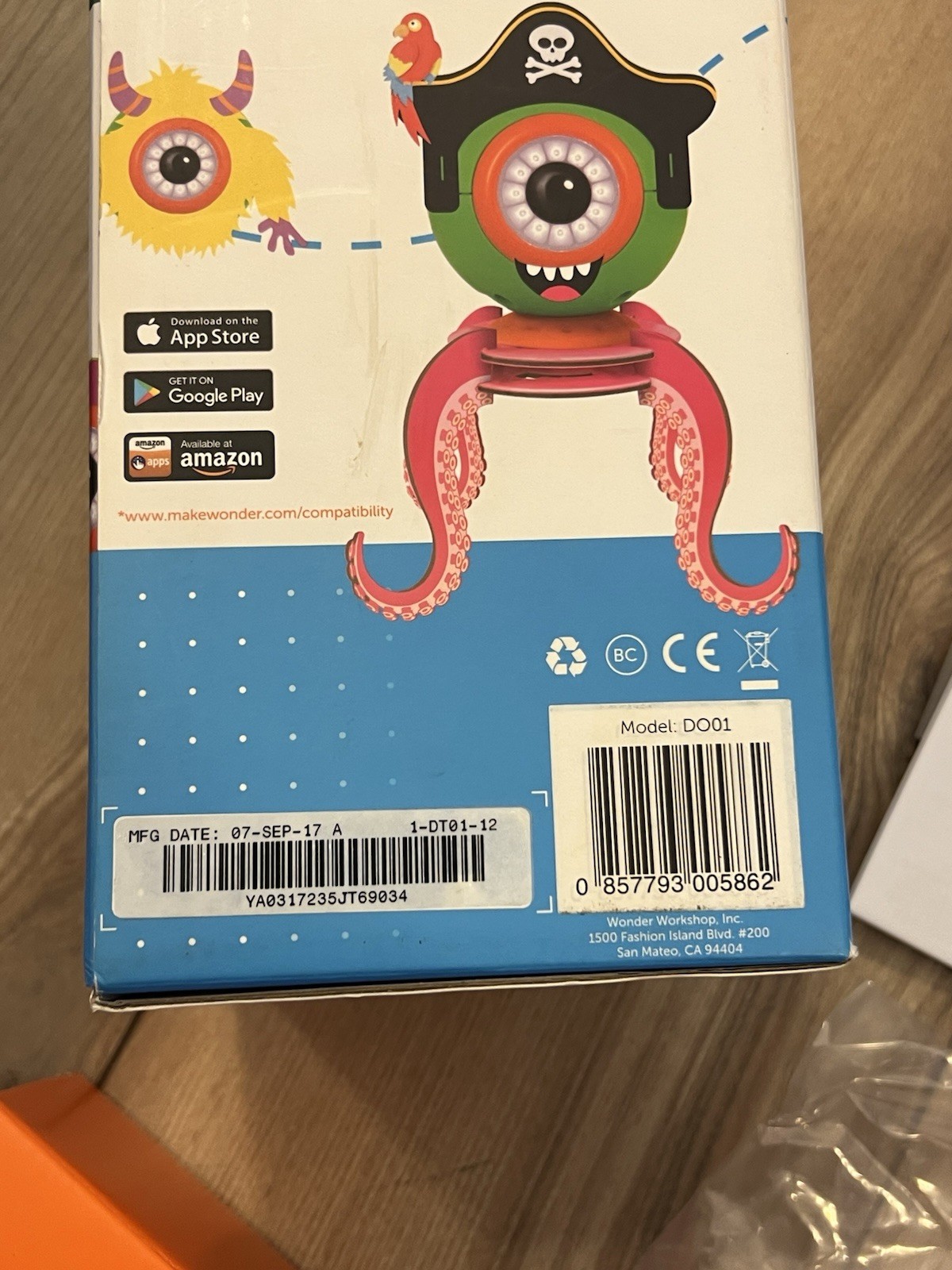 Wonder Workshop Dot Creativity Kit DO01 Robot Bluetooth Ages 6+ 2017 APP Control