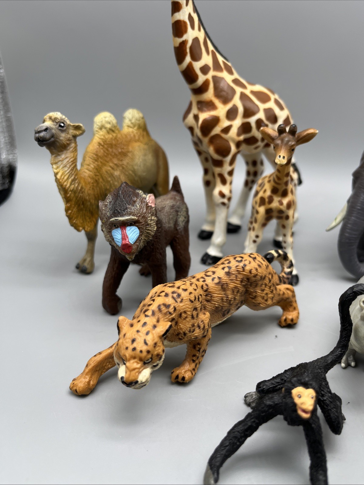 Lot of 10 Safari LTD, 1990s African Animals Plastic Lg Elephant by Terra-Babbet