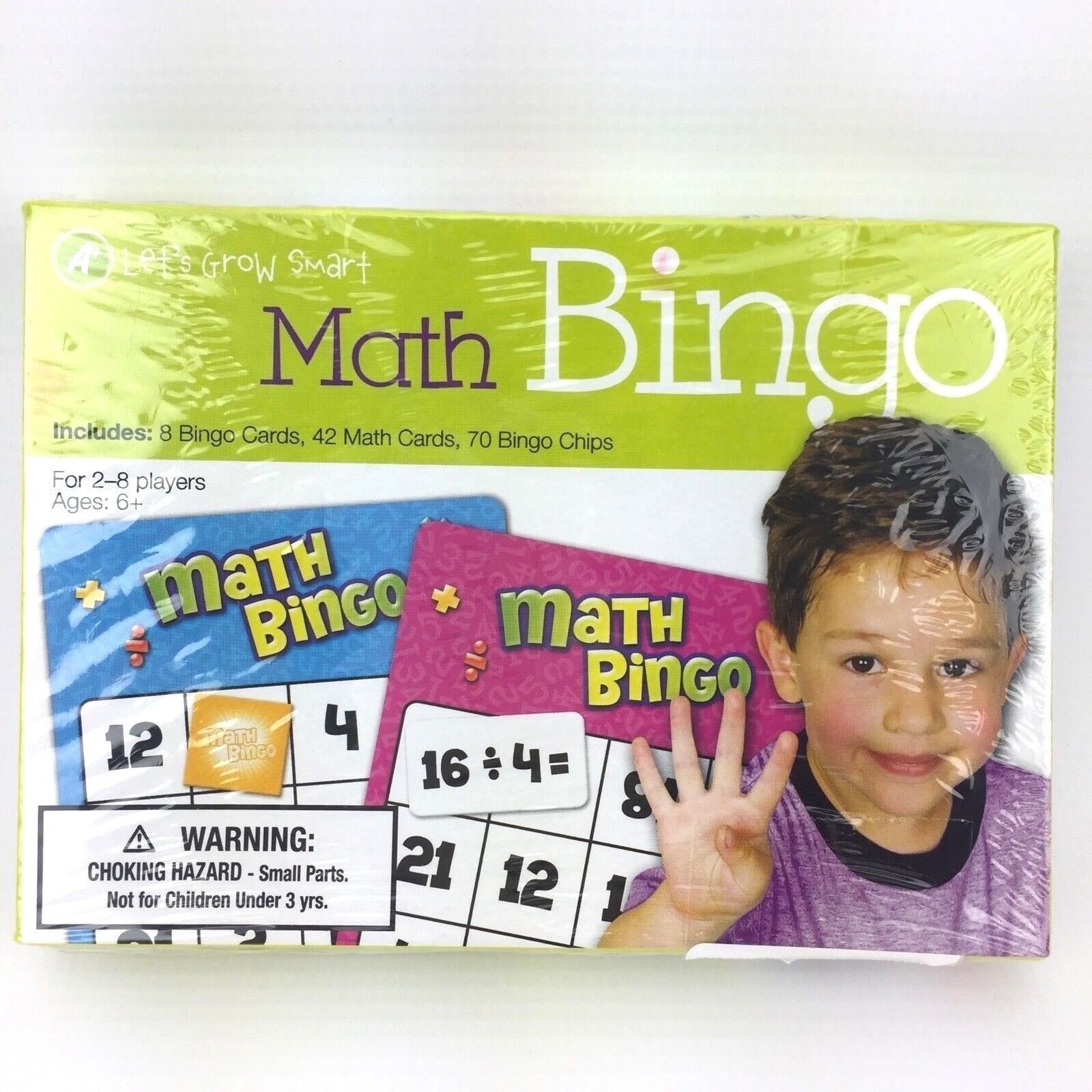 Lets Grow Smart Math Bingo Game Set For Ages 6+