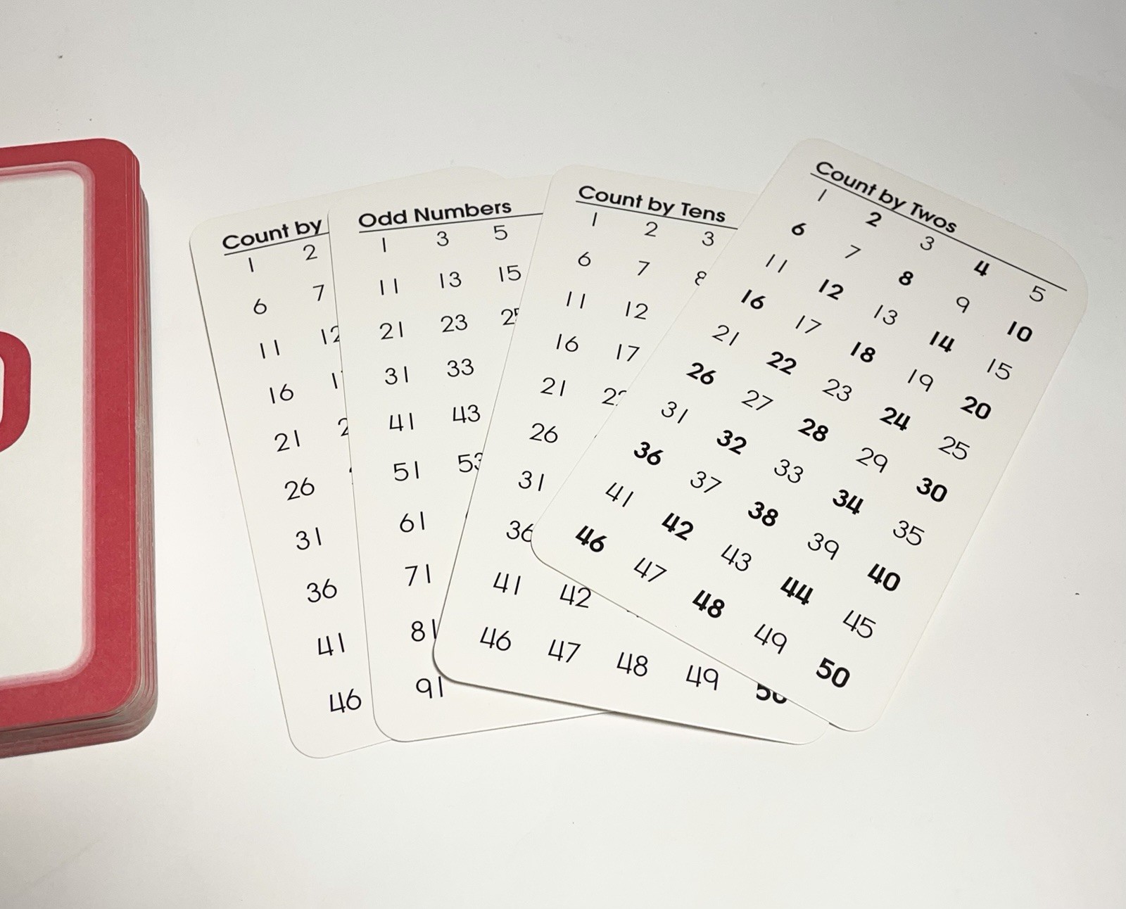 School Zone Numbers 1-100 50 Flash Cards Ages 4-Up