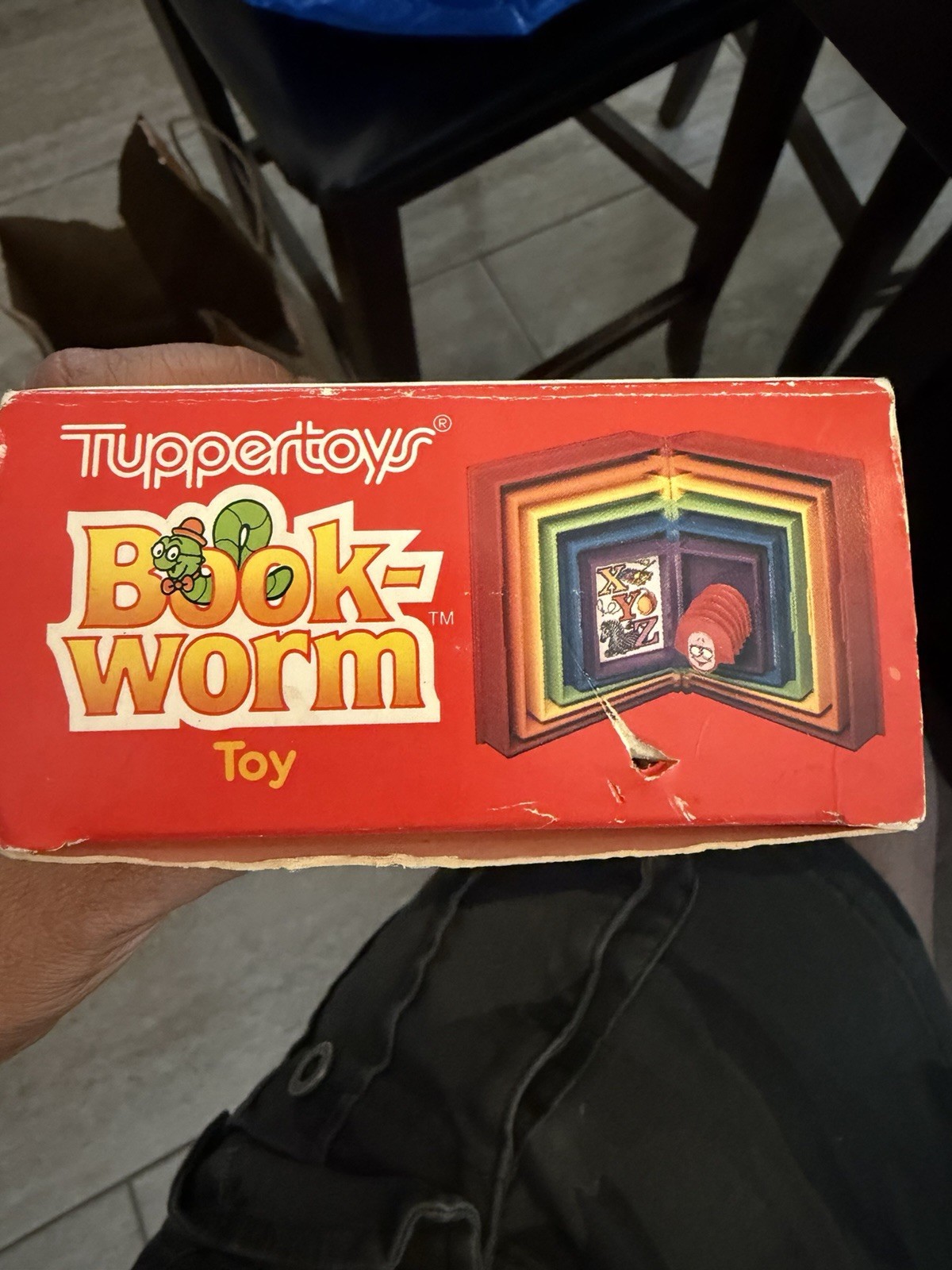 Vintage 1987 Tuppertoys Book Worm Alphabet Learning Toy Complete Sealed Inserts