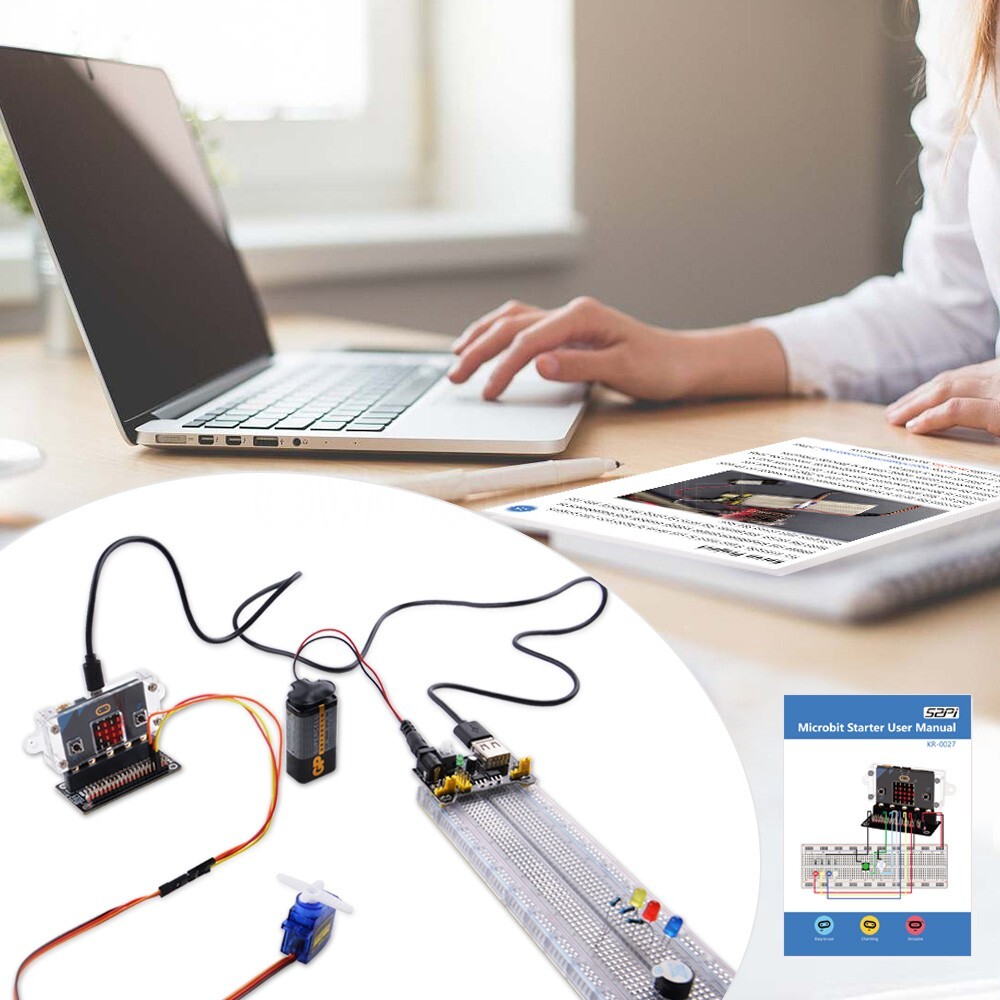 BBC Micro:Bit V2 Basic Starter Kit , Programming, Coding for Kids Discovery Kit