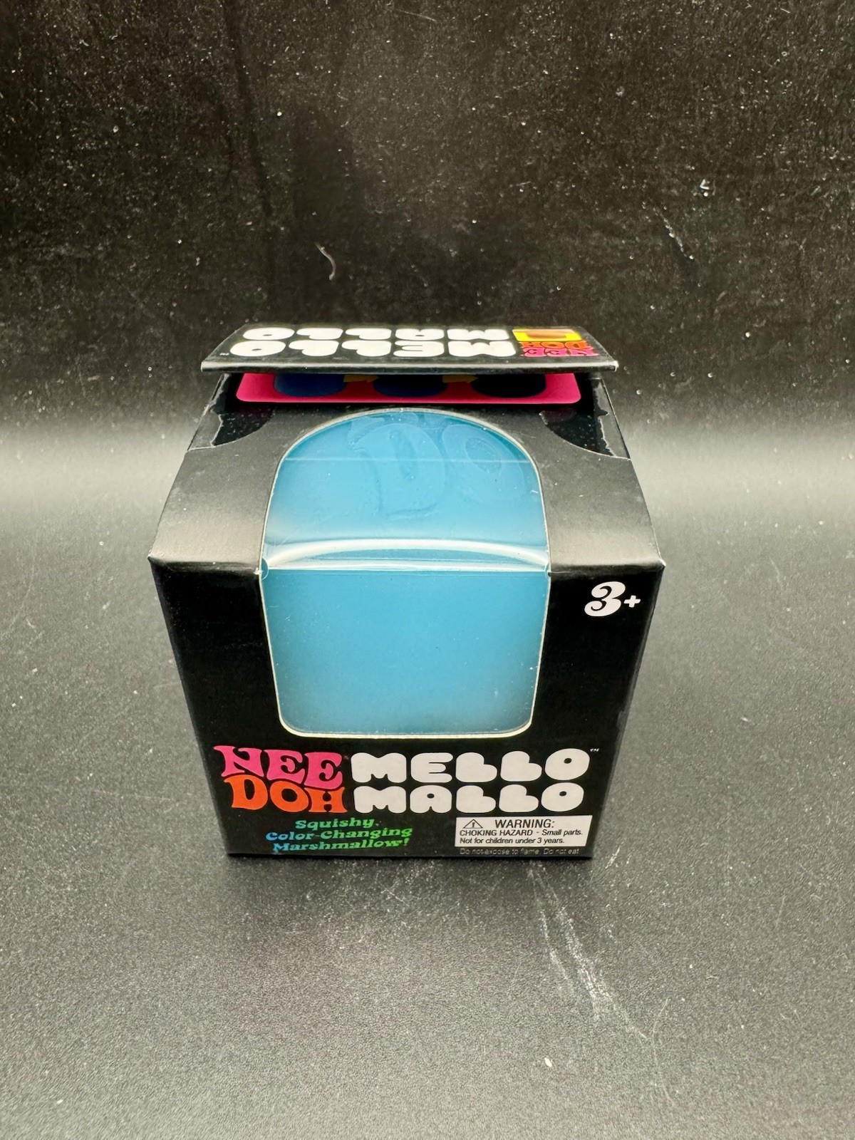 Nee Doh Mello Mallo Blue Color-Changing Gel Squeeze Stress Ball Toy Authentic