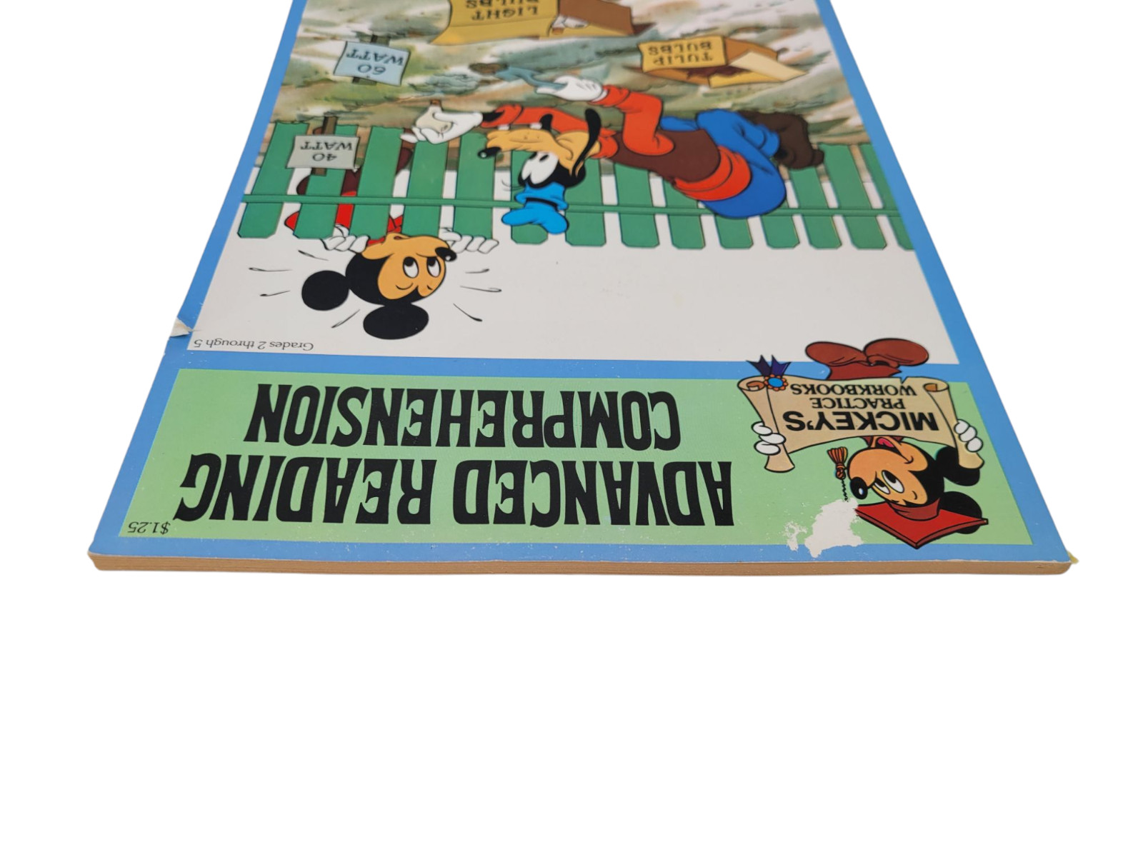 VTG 1979 Mickey Mouse’s Advanced Reading Comprehension Workbook Grades 2-5 NOS