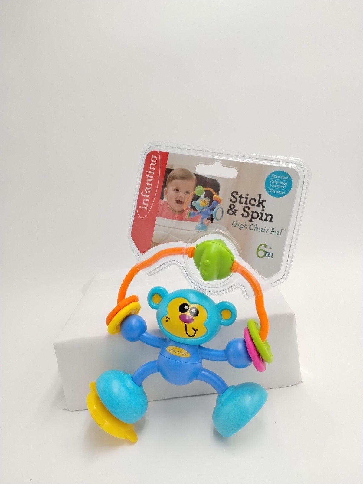 Infantino-Stick Spin High Chair/Stroller PalMonkey Baby Toy Brand New