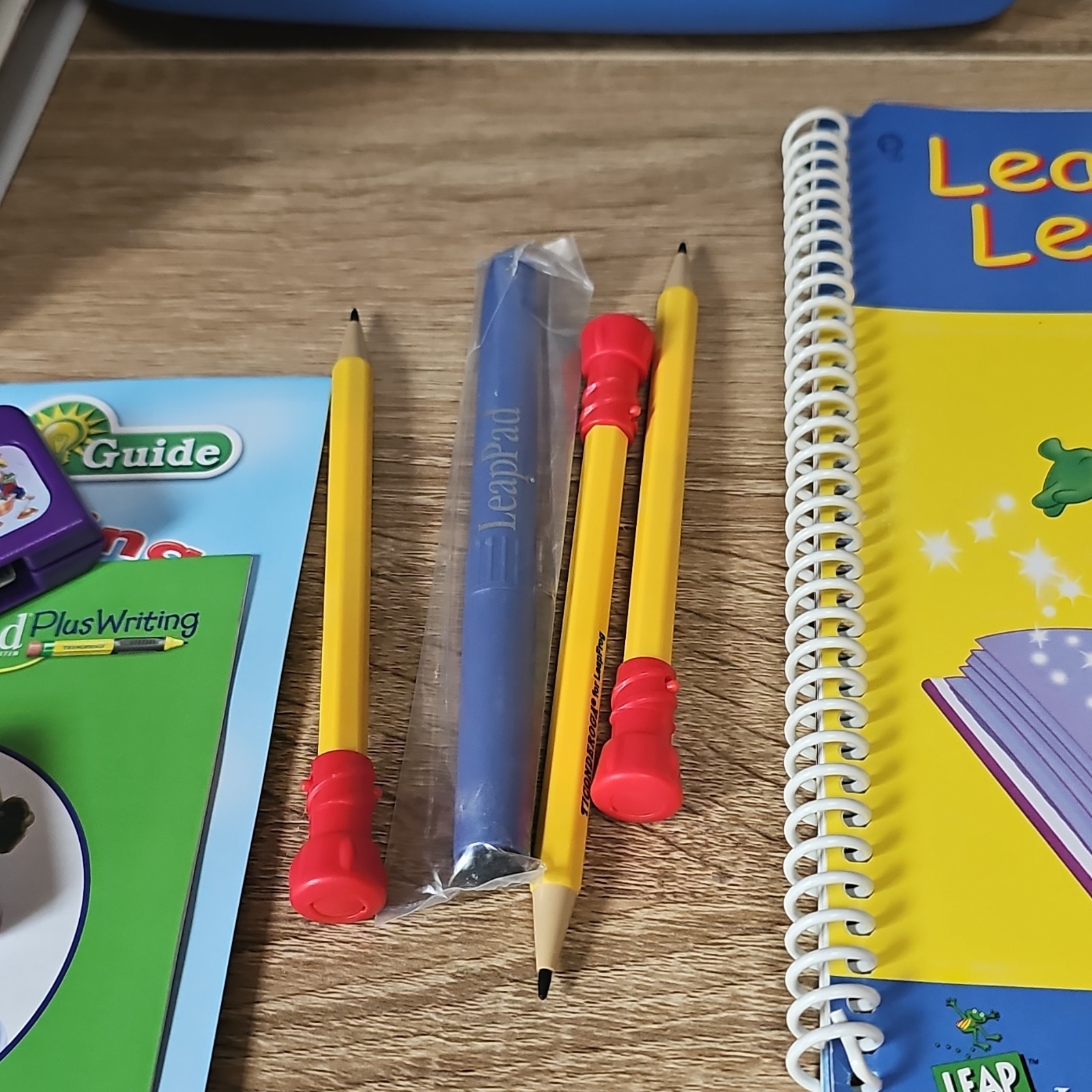 LeapFrog LeapPad Plus Writing Learning System Books Cartridges Stylus Bilingual