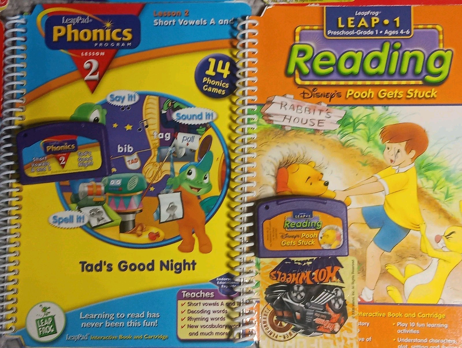 leapfrog leappad books Lot Of 6 Books And 6 Cartridges Clean Working Condition