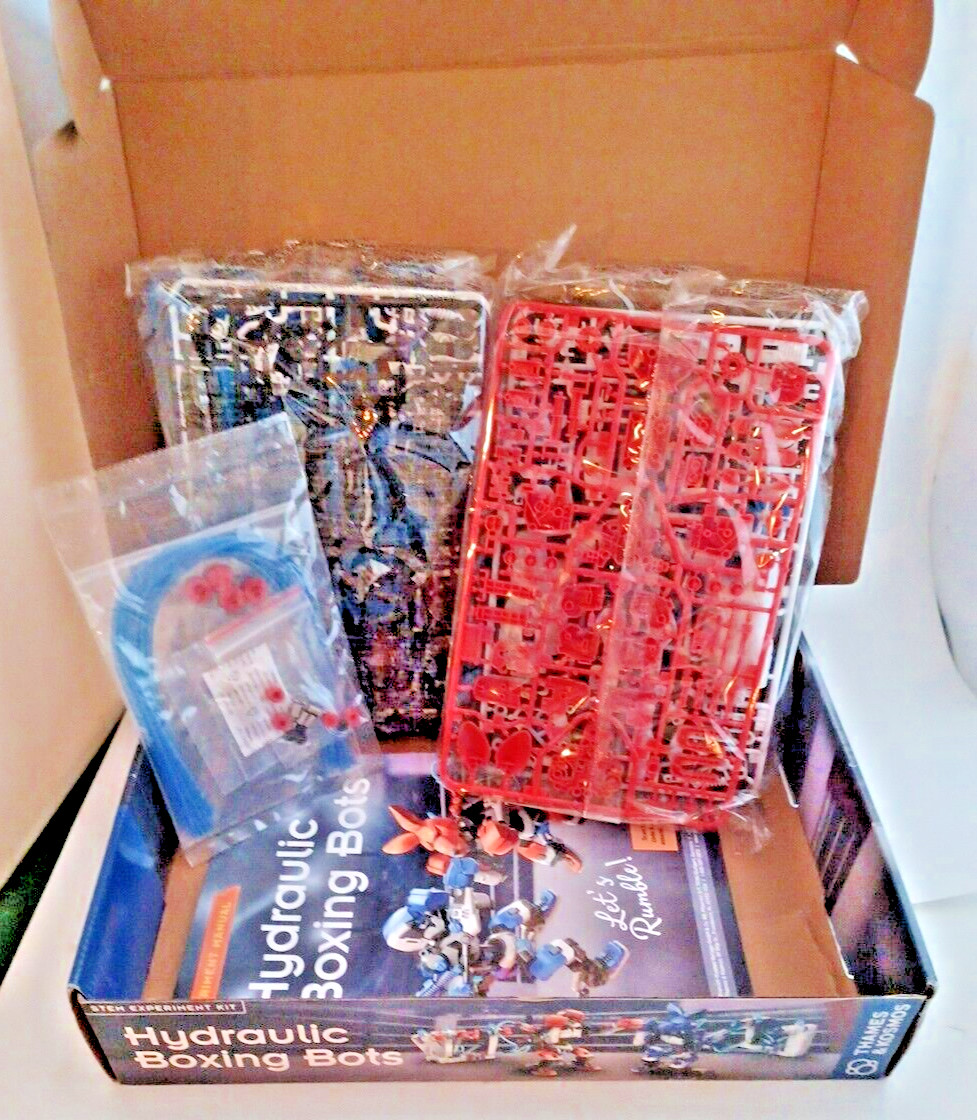 Thames Kosmos Hydraulic Boxing Robots Bots STEM Experiment Kit Science Engineer