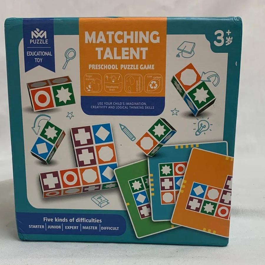 Matching Talent Preschool Puzzle Game Educational 3+ Developing Eye Hand *Great*