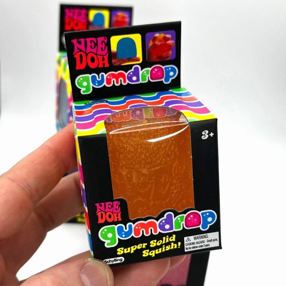 Nee Doh Gumdrop Super Solid Squish Needoh Gum Drop 4 Colors