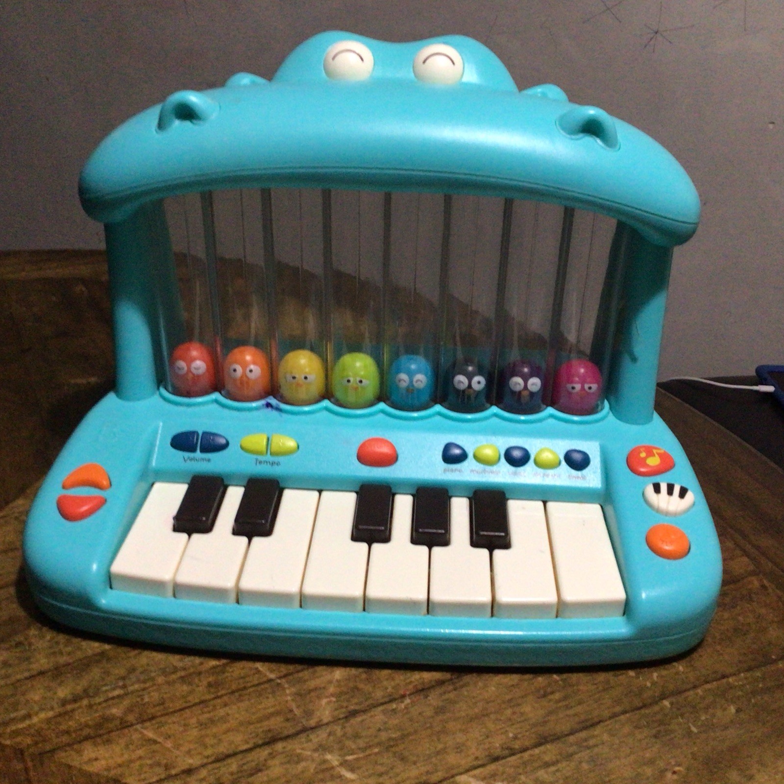 B Toy Hippo Pop-Musical Toy Keyboard -Play Piano Songs, Sounds and Lights
