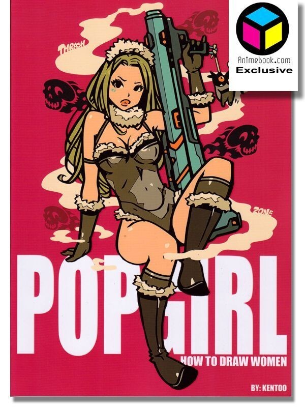 Pop Girl: How to Draw Women By KENTOO Drawing Reference Book (English Edition)