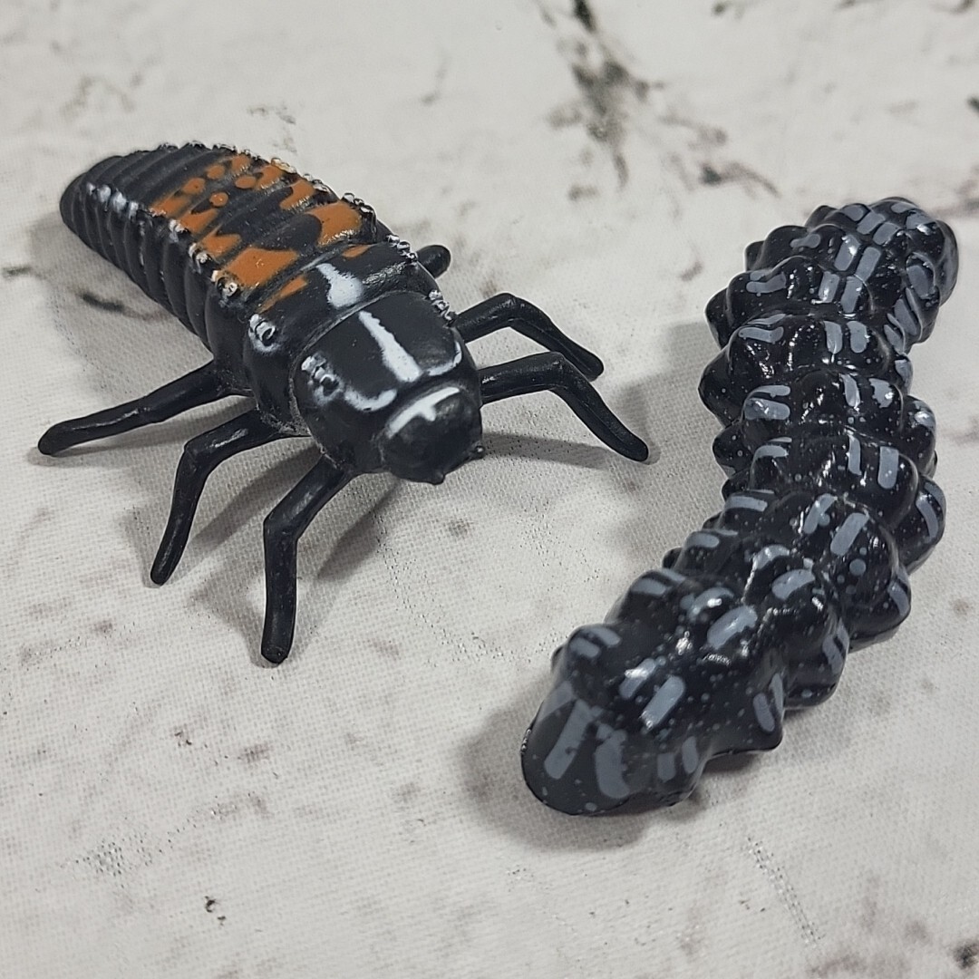Jumbo Bugs Insects Figures Caterpillar Fly Tadpole Frog Eggs Science Nature Lot