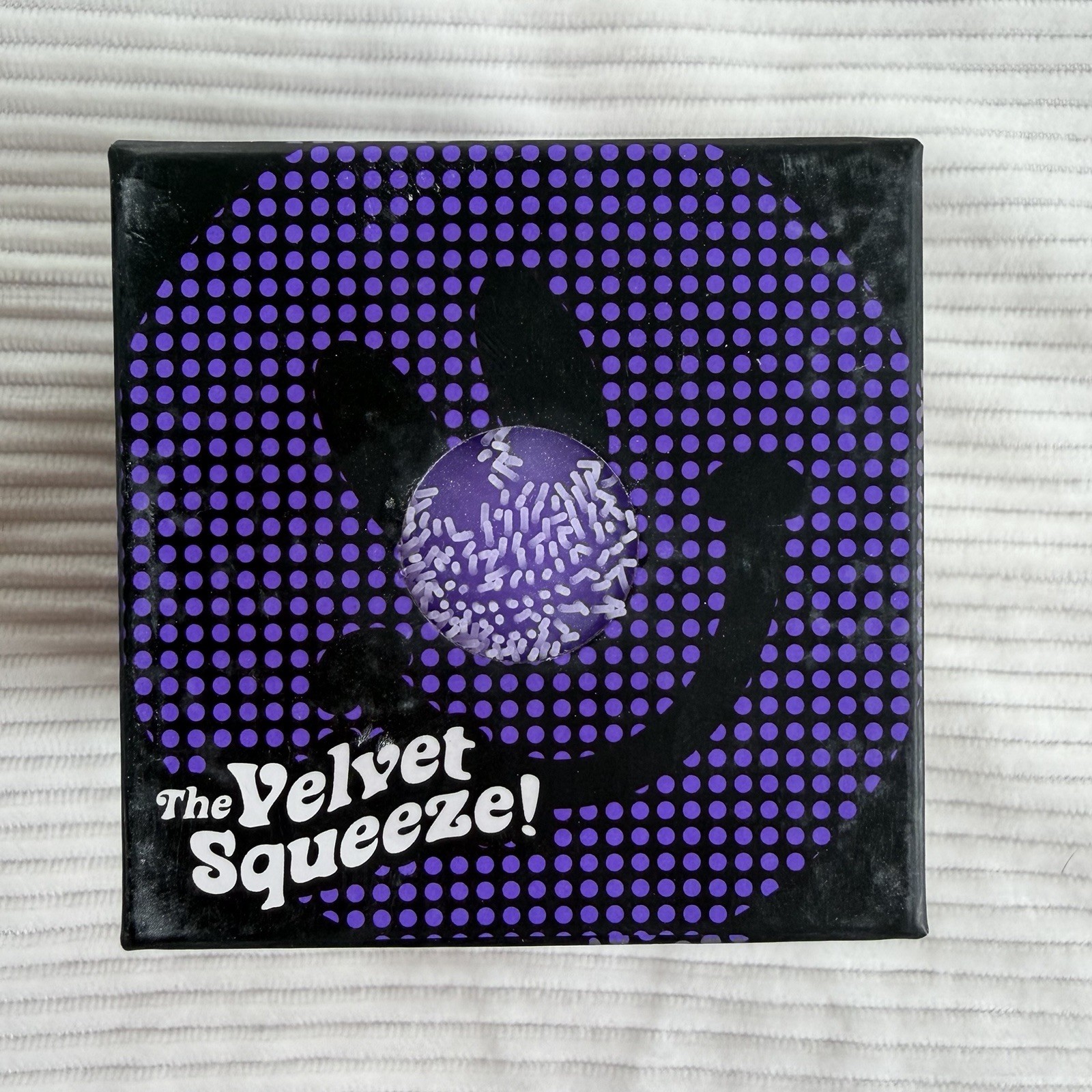 Schylling NeeDoh Fuzz Ball The Velvet Squeeze Flower Power Purple TikTok VIRAL