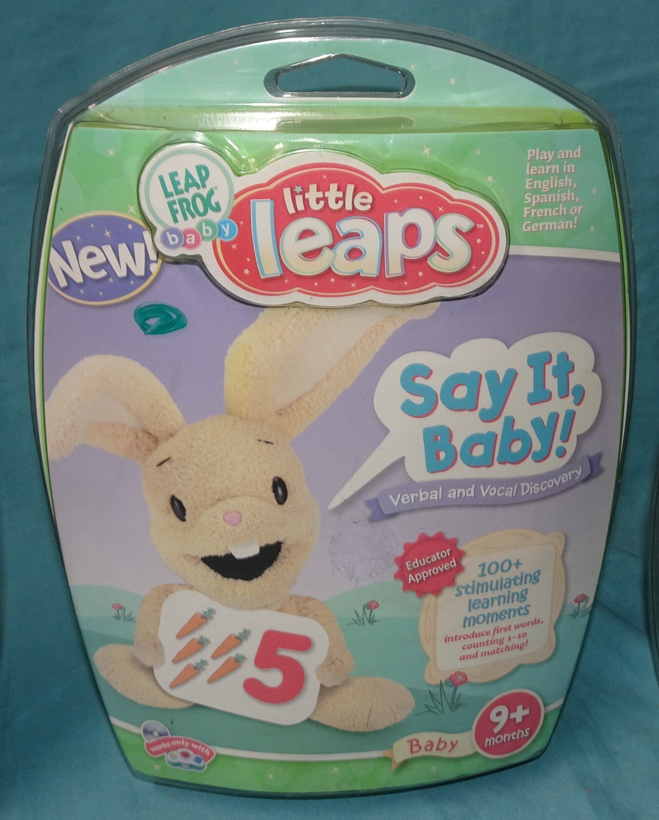 Lot Of 3 Leap Frog Little Leaps DVD = first steps say it play move baby 9 months