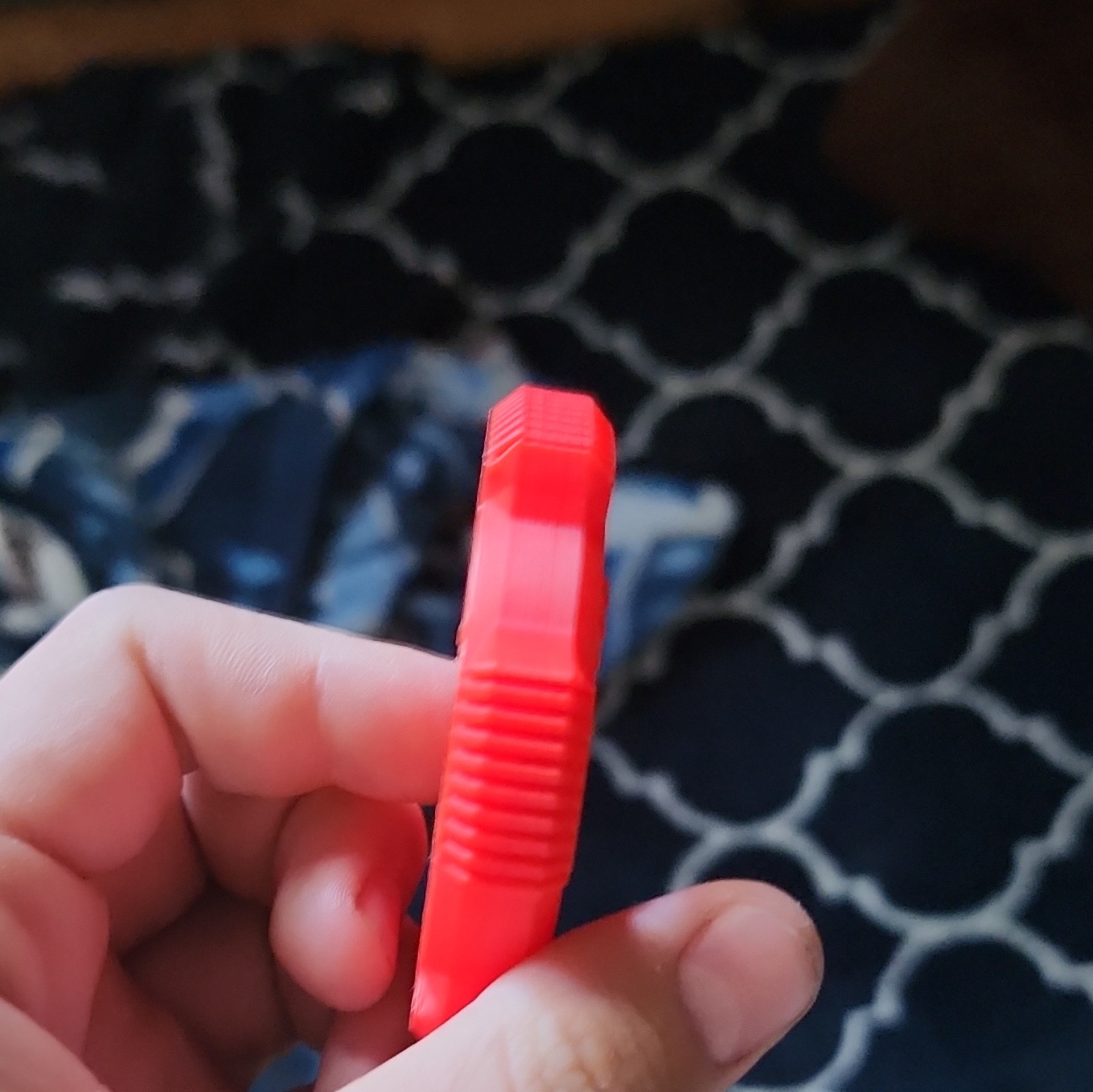 Red Gear Fidget spinner Block Sensory Toy 6-Sided