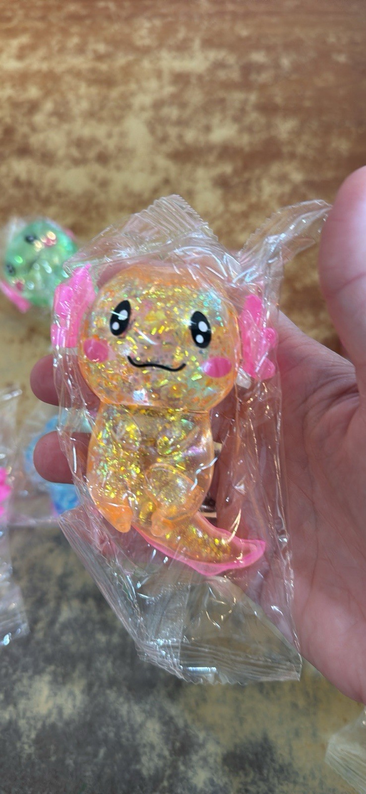 Single Axolotl Needoh Type Squishy Color Will Vary