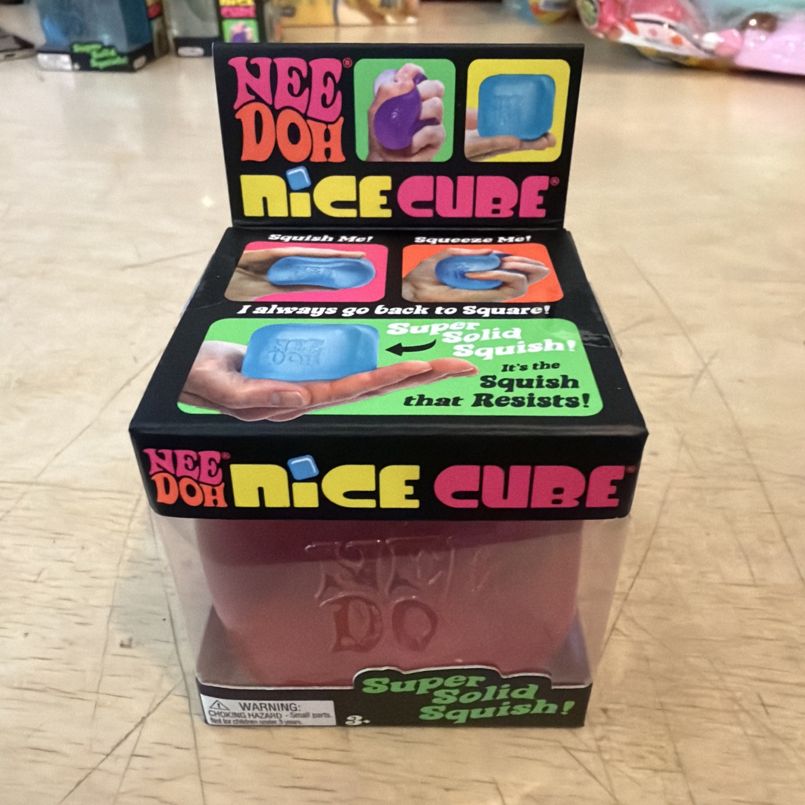 NeeDoh Nice Cube – Pink – Brand New Sealed – Schylling