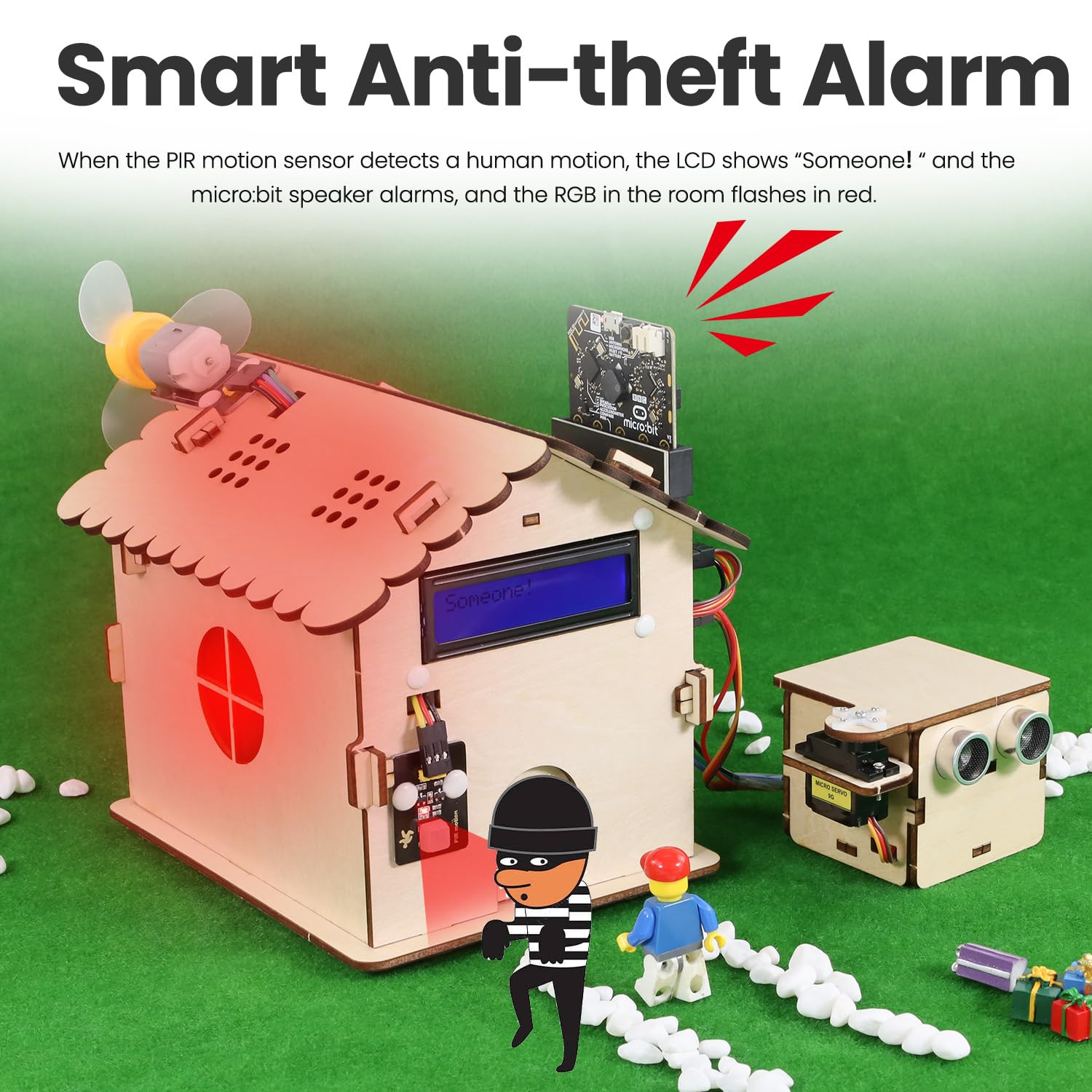 Microbit V2 Smart Home Kit for Coding Projects & Building Fun