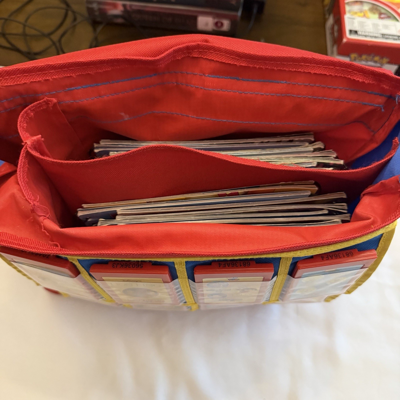 Children’s Story Reader System Lot- 24 Books, 12 Cassettes, and Backpack