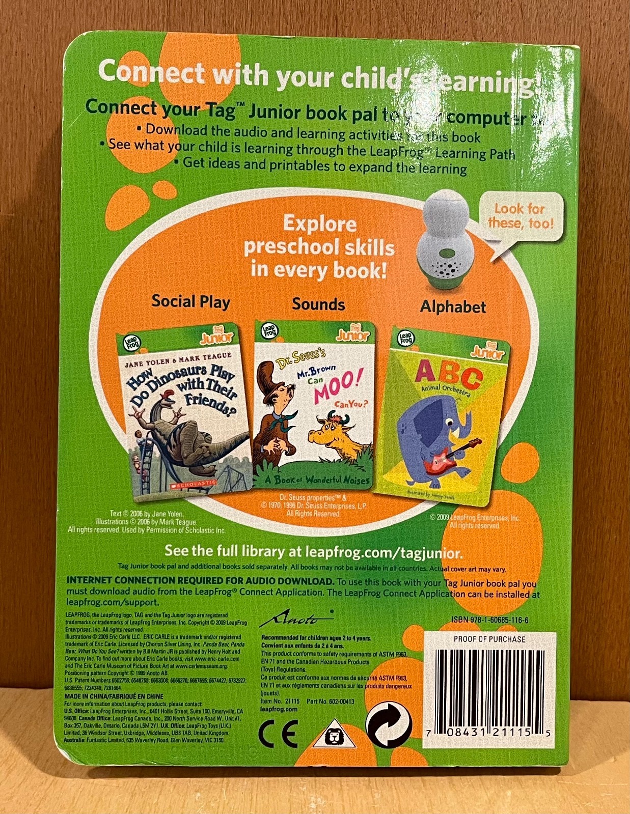 Leap Frog Leapfrog Tag Junior (6) Hardcover Books Dora Toy Story Panda Numbers