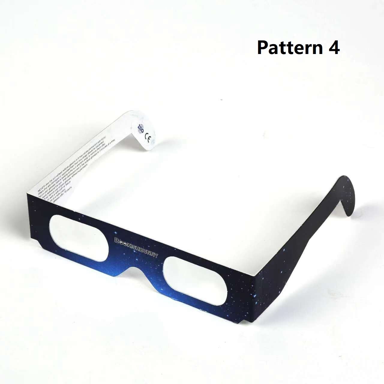 10 Packs Bookishbunny Solar Eclipse Sun Viewer Paper Glasses ISO Certified 2024