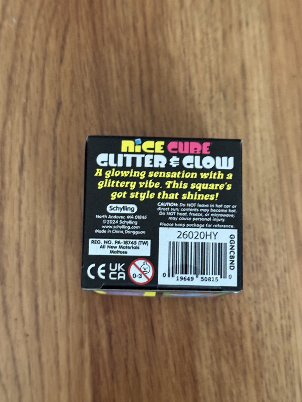 Nee Doh Glitter & Glow Blue Nice Cube -Fast delivery