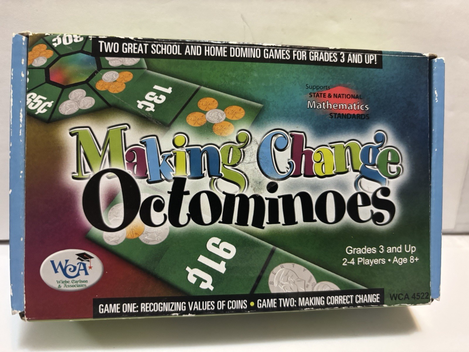Making Change Octominoes – Learning Advantage – Grades 2 and Up. 2-5 Players LN