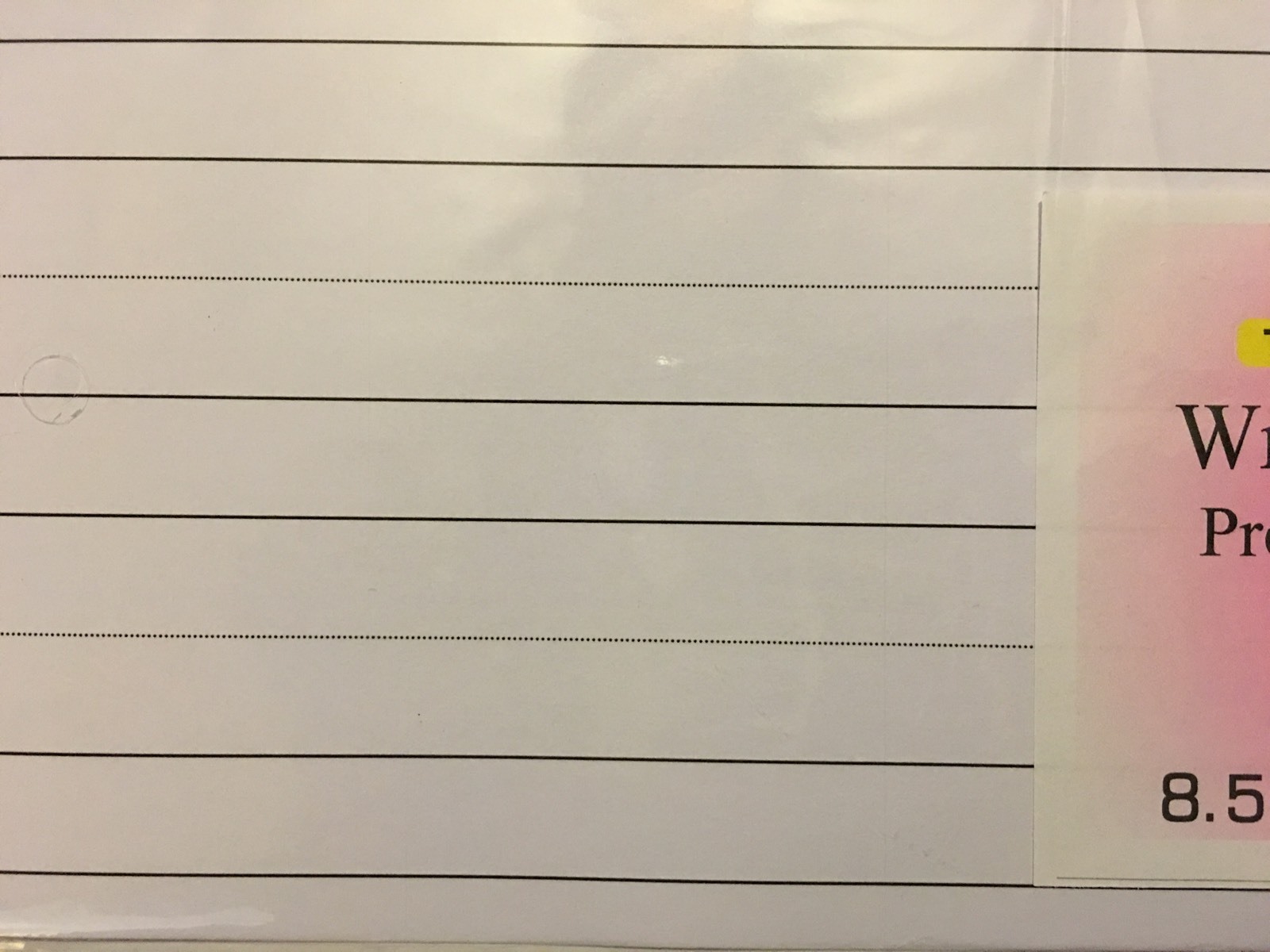 Writing Paper for Kids – Wide Ruled Writing Paper – 11X 8.5 in, 20 lb, 25 sheets