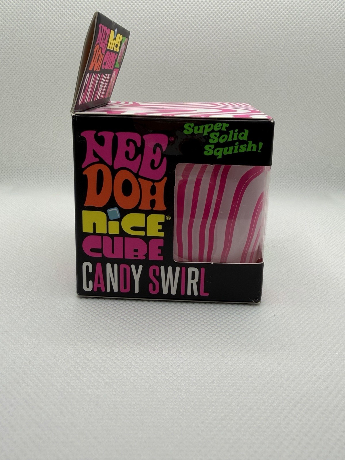 New Authentic Viral NEEDOH Nice Cube Candy Swirl NEE DOH fidget Squeeze Toy