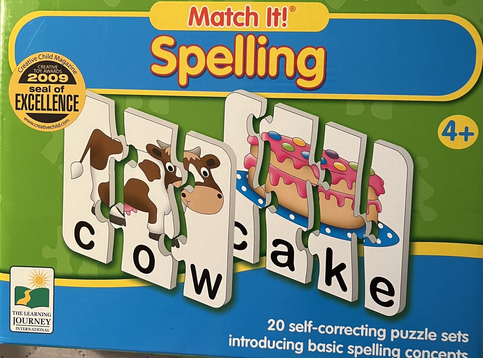 Match It! SPELLING Puzzle Set for ages 4 and up (NEW)
