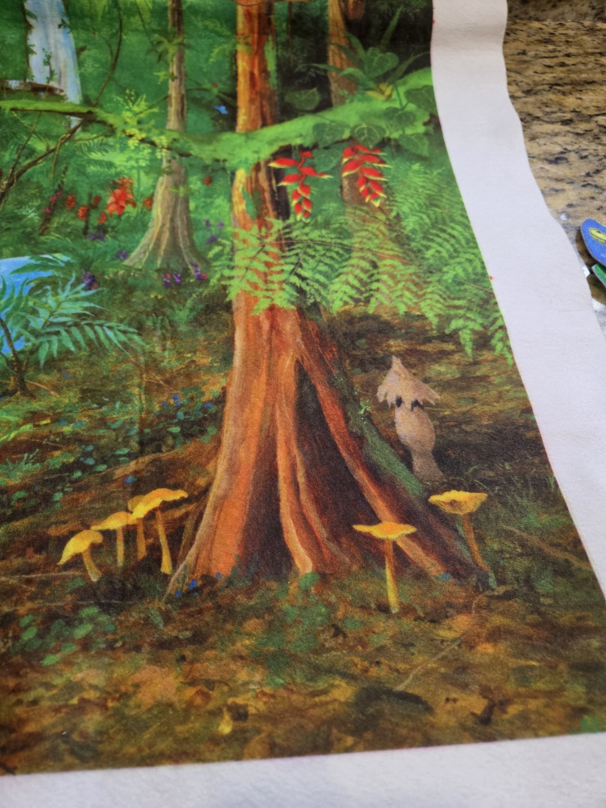 Little Folk Rain Forest Felt Set 30+ Pieces LOT Background & Pre-Cut Animals