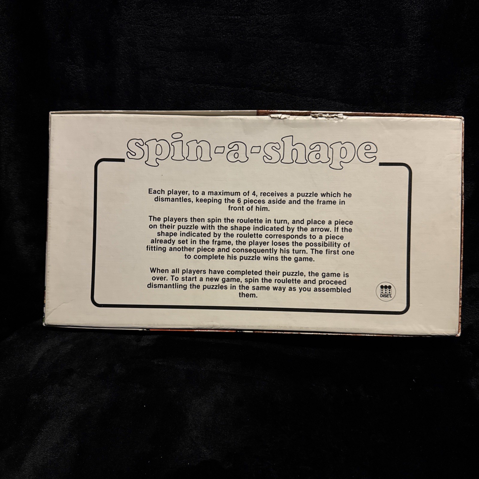 Vintage 1970s Spin-A-Shape Puzzle Shapes Learning Game Spain by Diset #8600