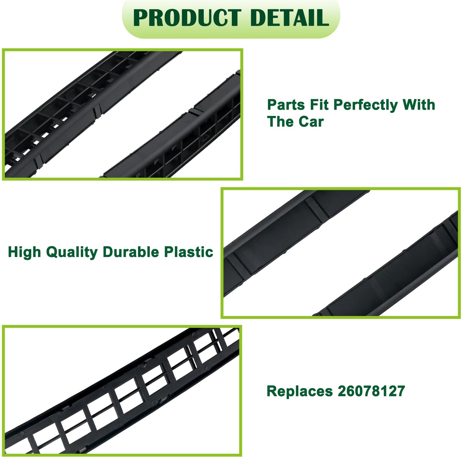 Hard Top Exhauster Vent Grille Pair Left & Right 1997-2002 Jeep Wrangler TJ