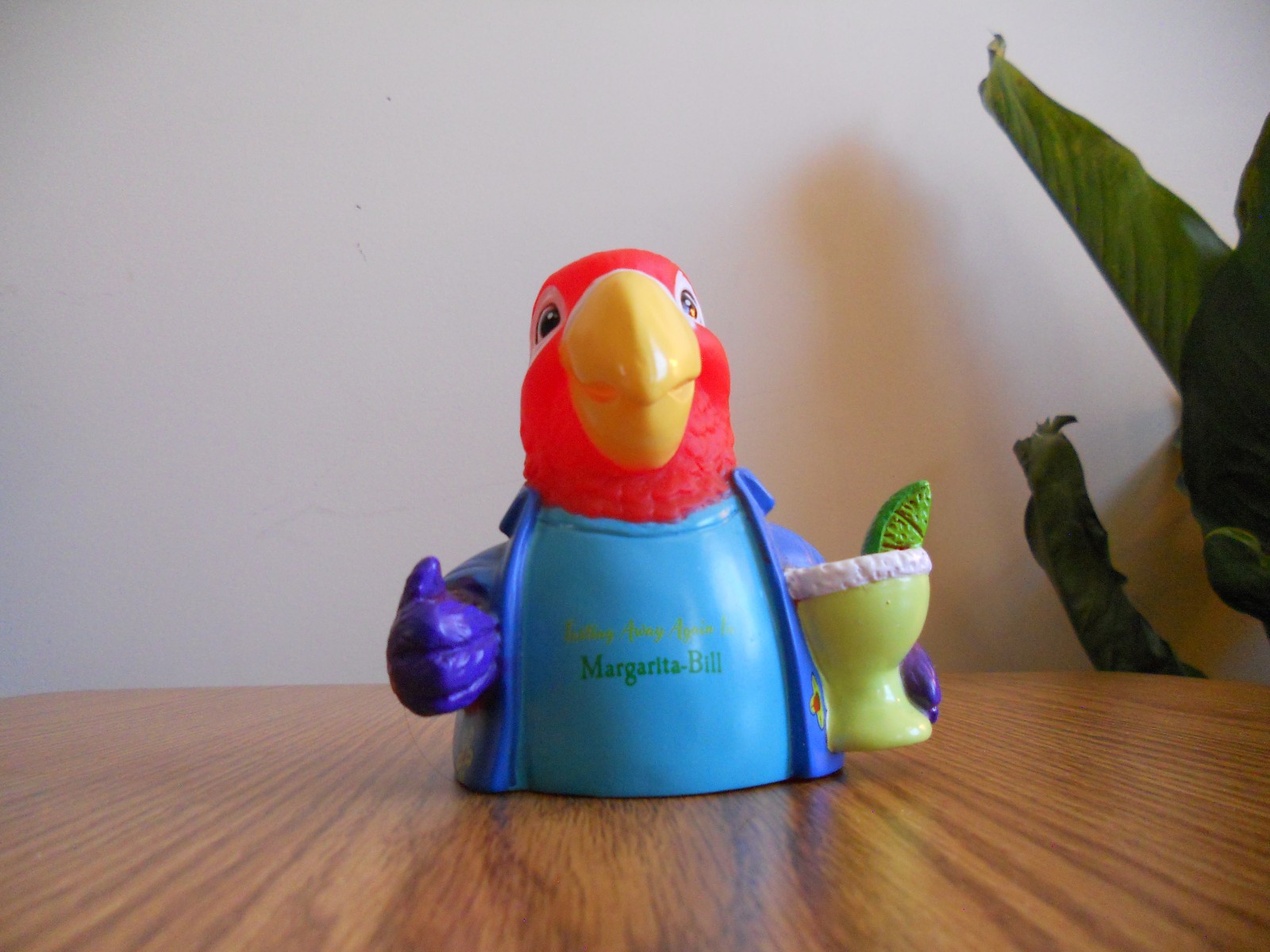 “Tasting Away Again to Margarita-Bill” Margaritaville Parrot Rubber Duck