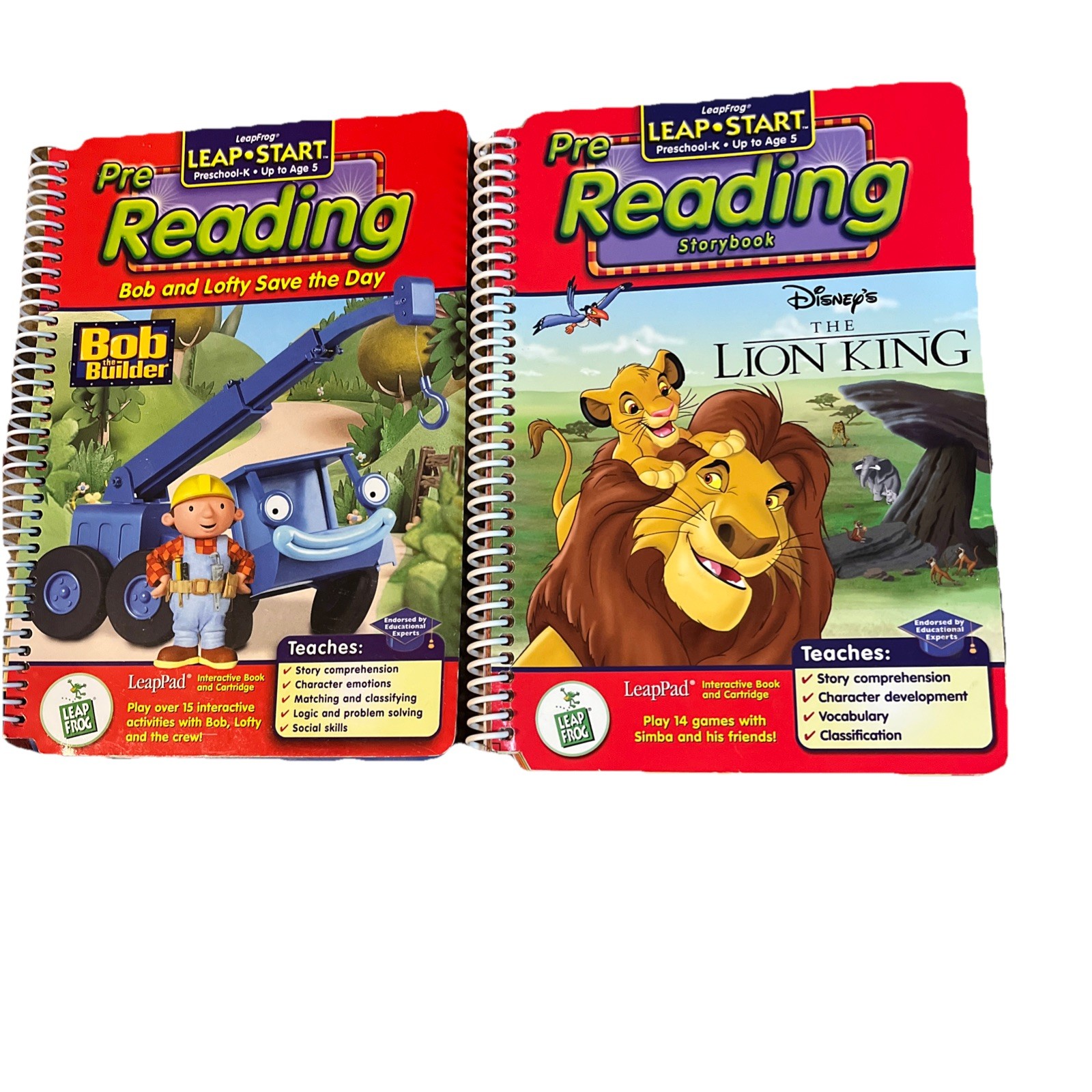 LeapFrog LeapPad Book Lot of 3 Books-No Cartridges Preschool-Grade 1 (LB045)