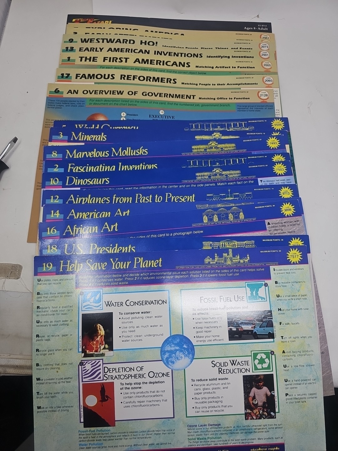 Big Lot GeoSafari EI-8700 Electronic Learning Game System 90+ Card Activities