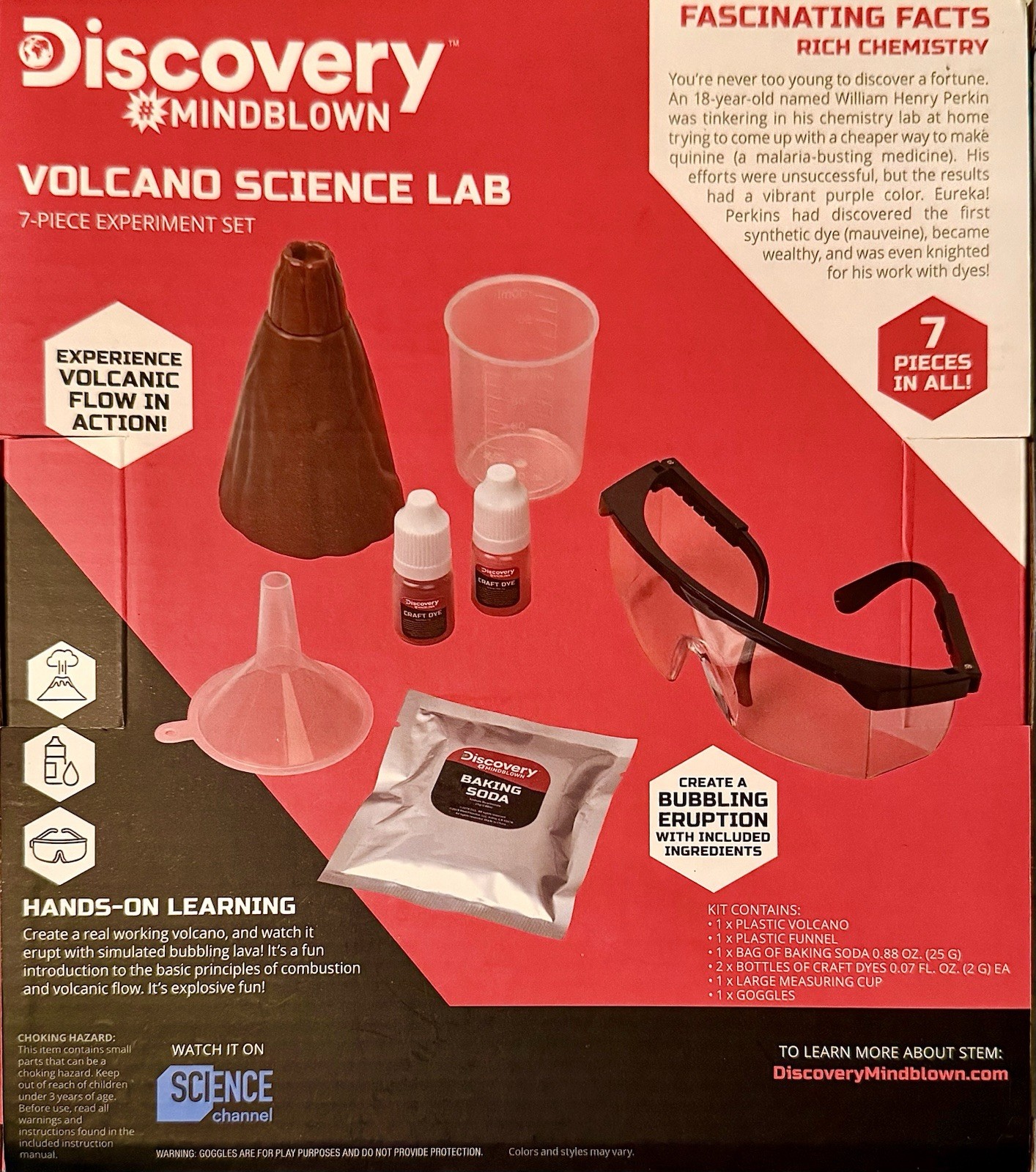 Discovery Mindblown VOLCANO Science Lab Hands On Experiment Set. NEW & Sealed
