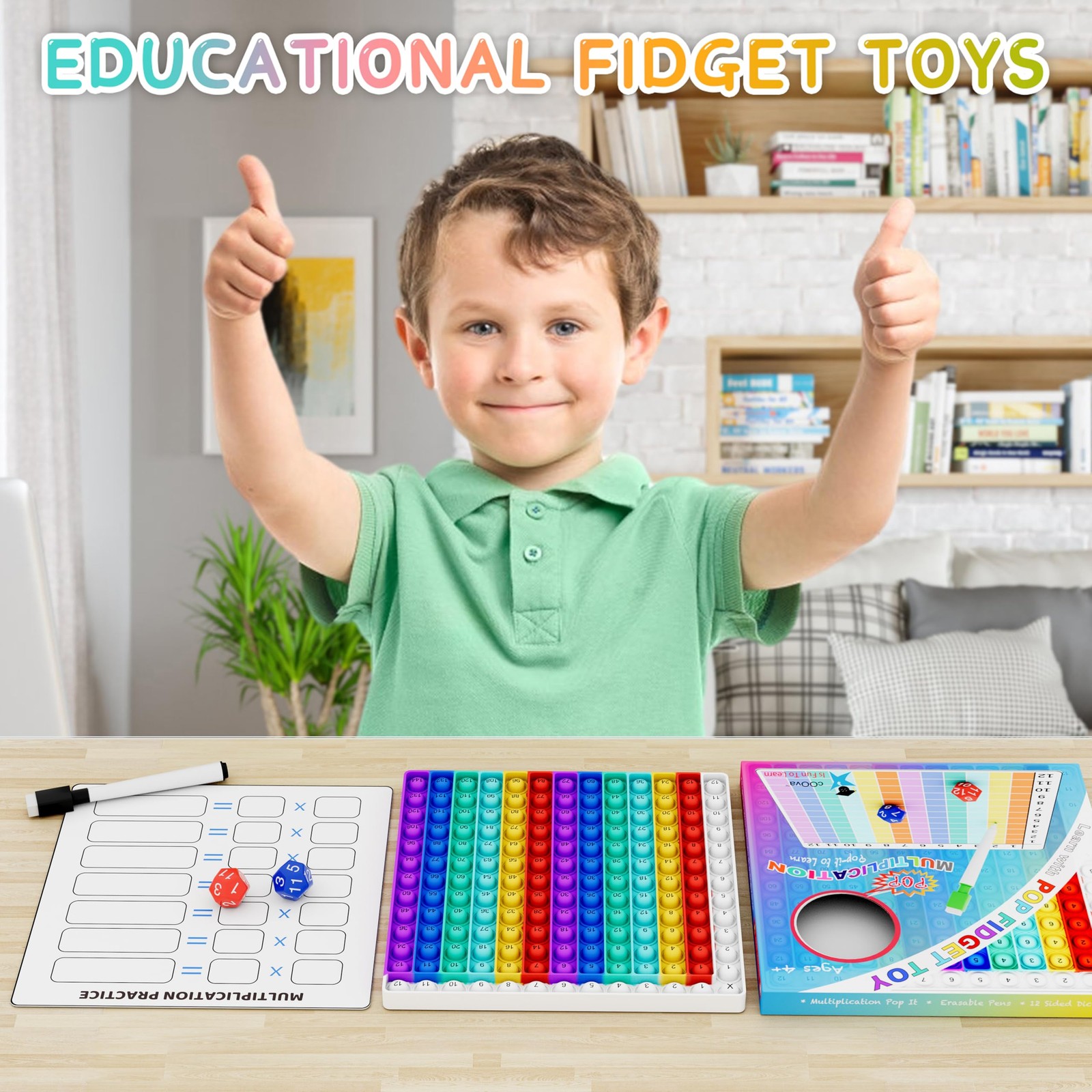 Multiplication Chart Pop It – Multiplication Game Board, 12×12 Times Table Ma…