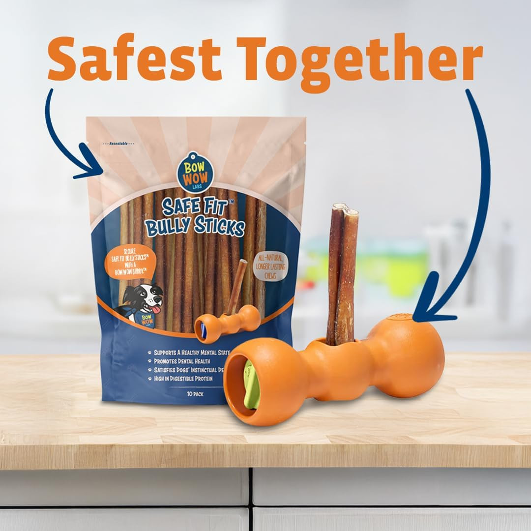 Bow Wow Labs Buddy Safety Device | Newly Redesigned Bully Stick Holder for Dogs