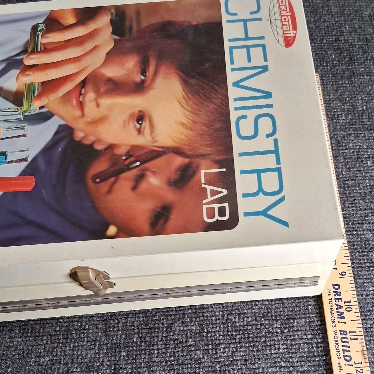 Vintage 1960s Skilcraft Senior Chemistry Lab No. 506 – Metal Case & Manual