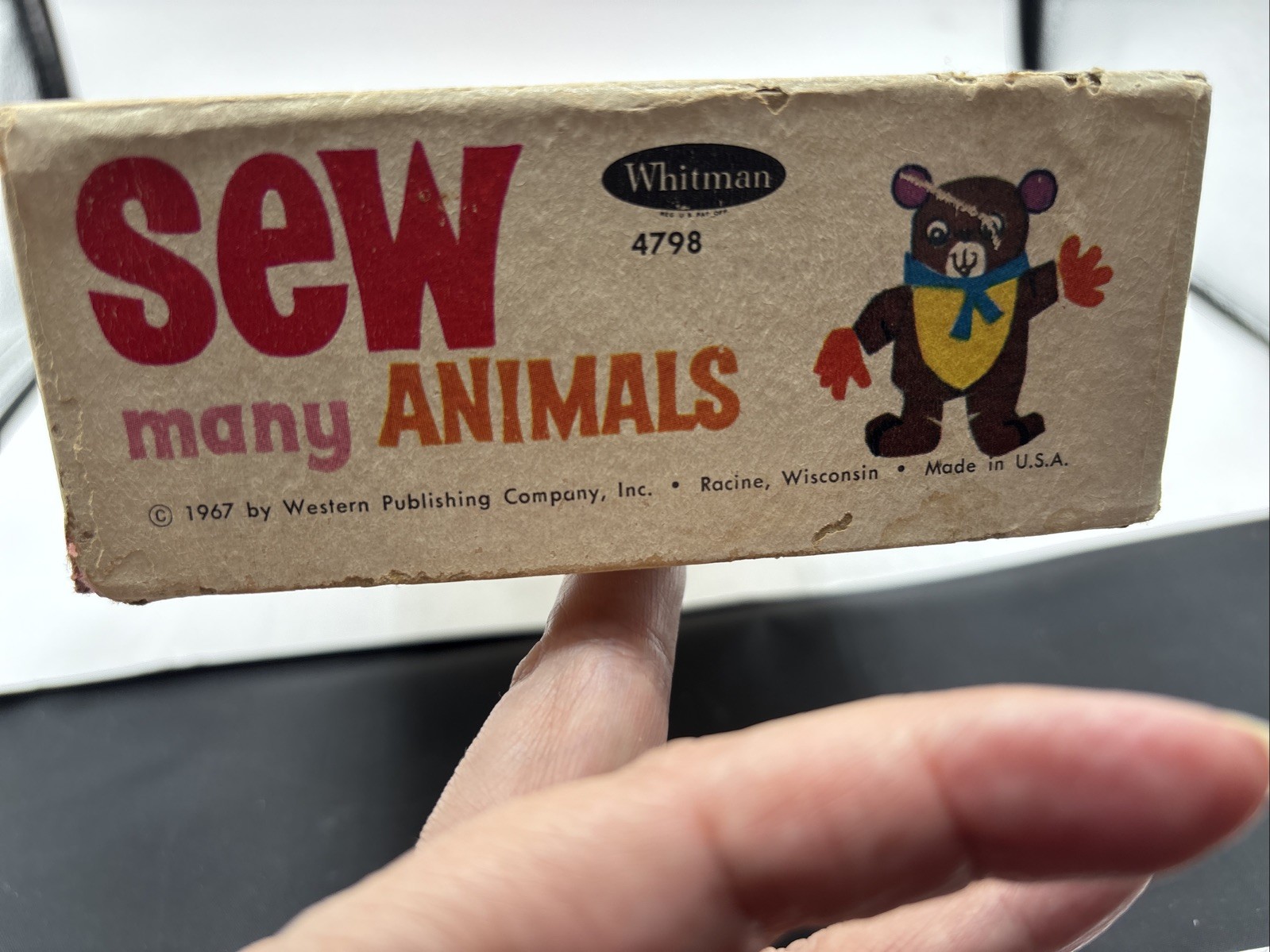 10 Animals + Laces Whitman Sew Many Animals Children’s Sewing Cards Vintage 1967
