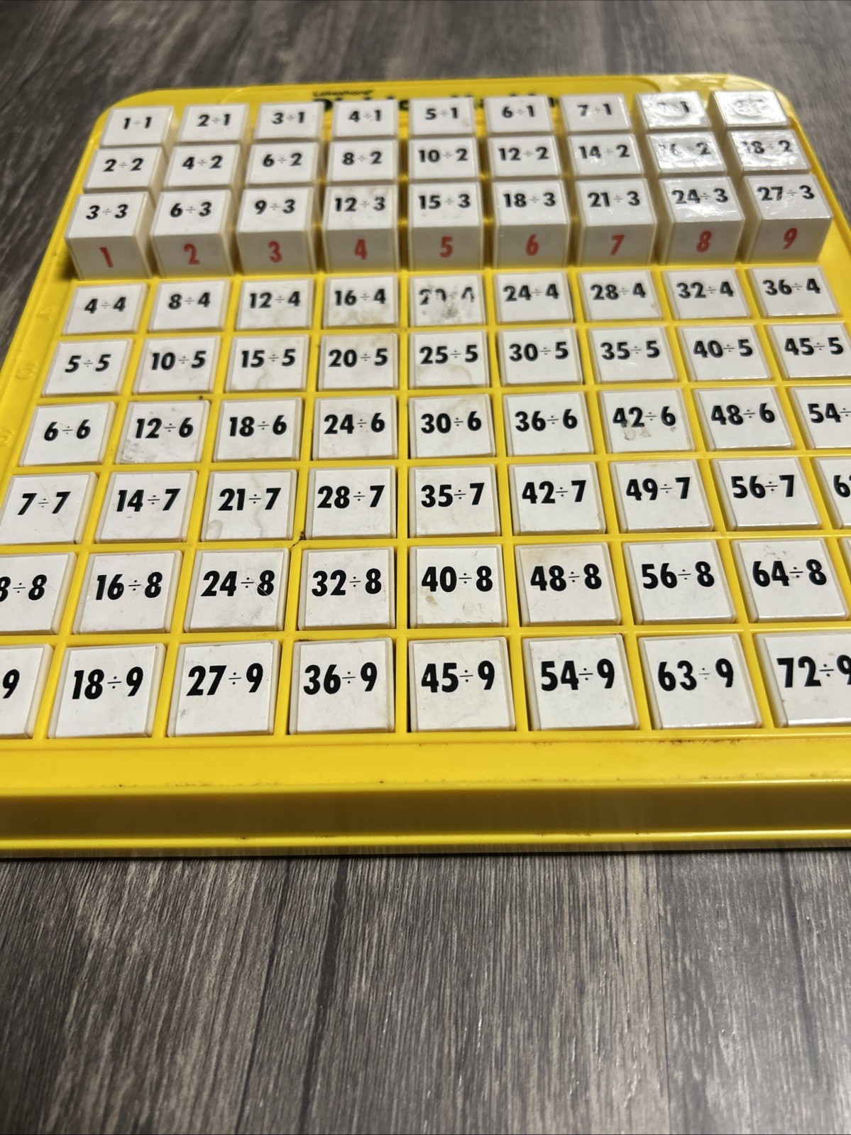 Lakeshore DIVISION MACHINE Teaching Math School Learning Toy Yellow