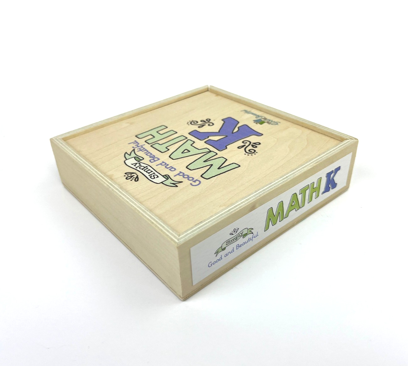 The Good and the Beautiful Simply Good and Beautiful Math K Wooden Box EUC