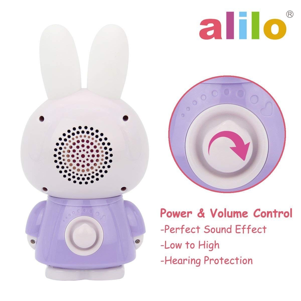 Alilo Honey Bunny Mp3 Player for Kids, Baby – 68 Song&Story – 8GB TF Card
